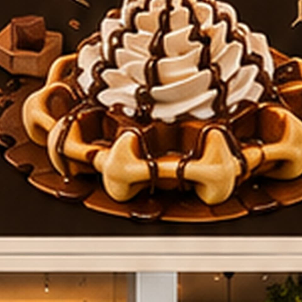 Waffle Chocolate Chantilly